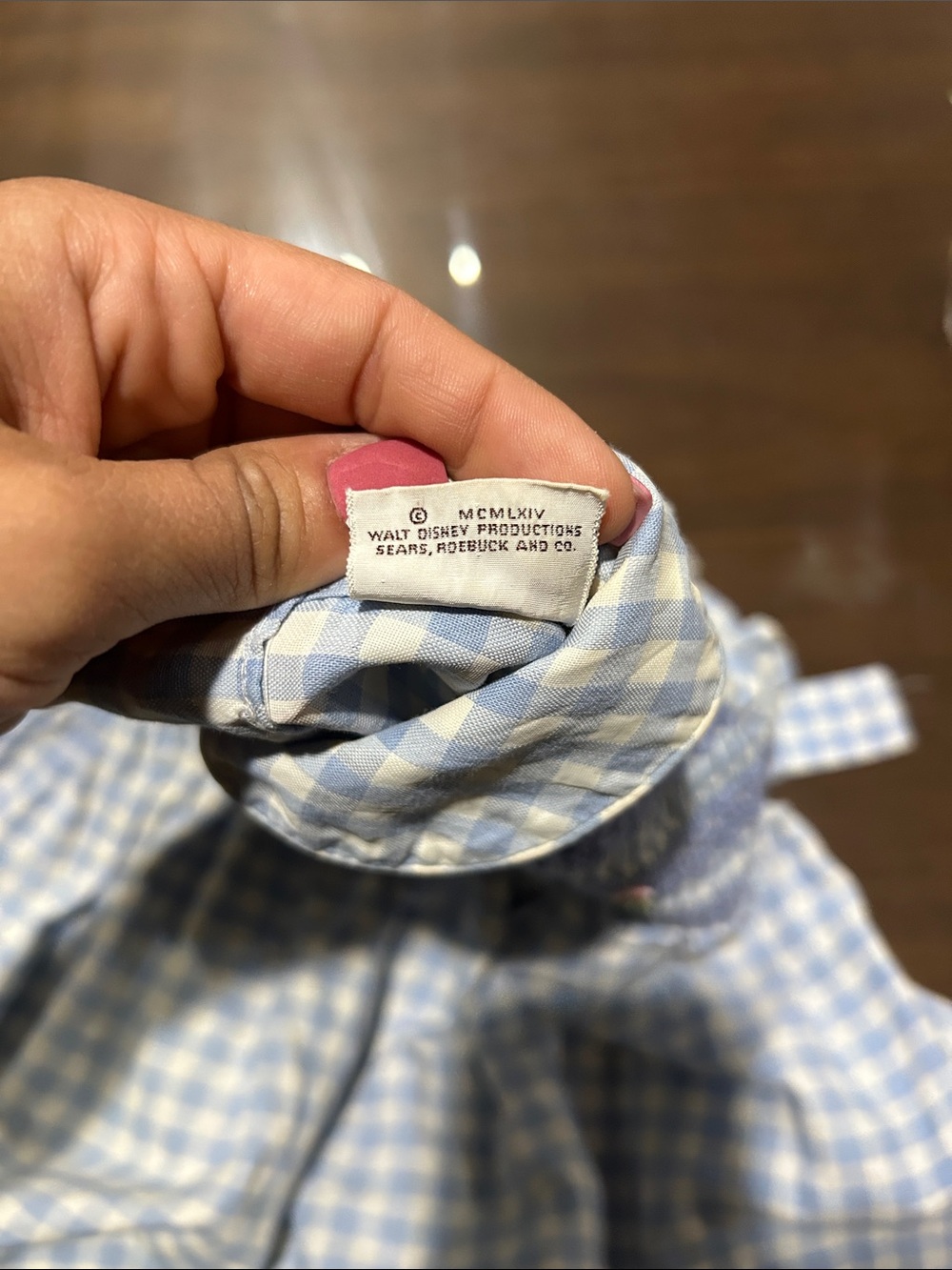 vintage Winnie the Pooh Sears Collection gingham dress Walt Disney ‘1964 - Picture 5 of 10